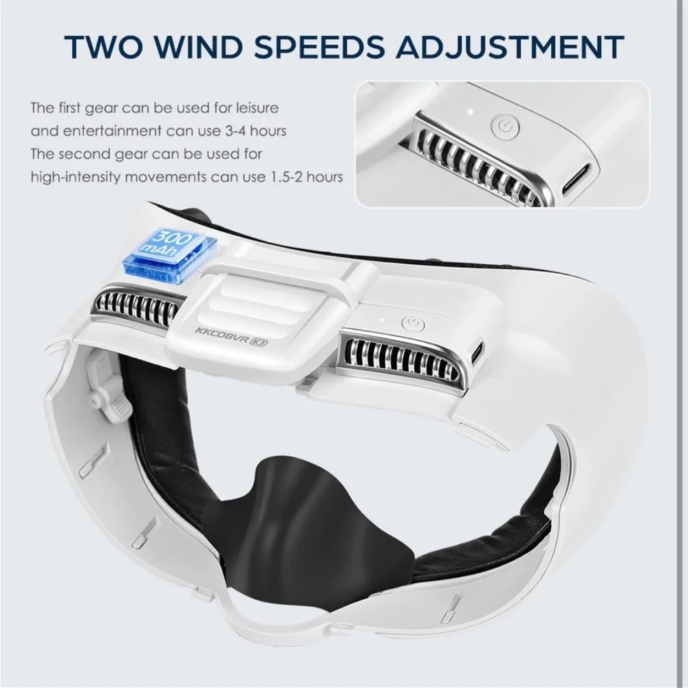 NIB Meta Quest 3 head strap with fan